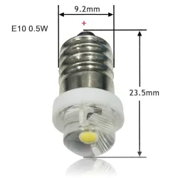 E10E10 - Bombilla de linterna LED