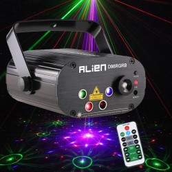 Mini stage light - laser projector - with remote - RGB - LED - 96 patternsStage & events lighting