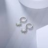 Round earrings with a star / opalEarrings