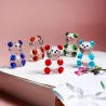 Estatuas & esculturasOso de cristal colorido - estatuilla - miniatura