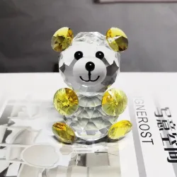 Colorful crystal bear - figurine - miniatureStatues & Sculptures