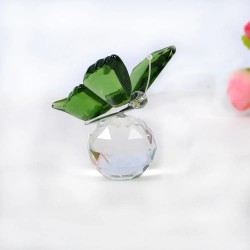 Estatuas & esculturasMariposa/bola de cristal de colores - figurilla