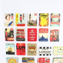 UK / England - British style fridge magnets - set 24 piecesFridge magnets