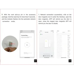 Seguridad de casaSensor WiFi inteligente - detector de puerta abierta/cerrada - WiFi - Alexa - Google