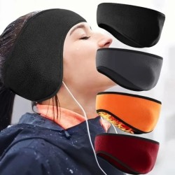 Cozy windproof fleece earmuffs headband – unisex ear warmers for skiing, running & cyclingWinter Sport