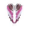 Crystal angel wings brooch - rhinestone guardian angel pinBrooches