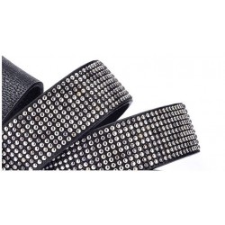 Women's punk rivet leather belt - vintage pin buckle jeans waistbandBelts