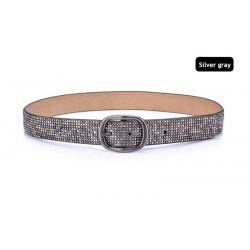 Women's punk rivet leather belt - vintage pin buckle jeans waistbandBelts