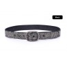 Women's punk rivet leather belt - vintage pin buckle jeans waistbandBelts