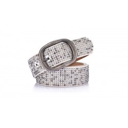 Women's punk rivet leather belt - vintage pin buckle jeans waistbandBelts