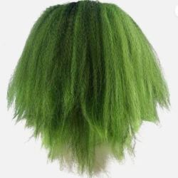 Green hair skeleton joker mask - Scary luminous clown headMasks