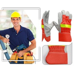 Electrónica & HerramientasFire Proof Heat Flame Resistant Protective Gloves with Reflective Strap