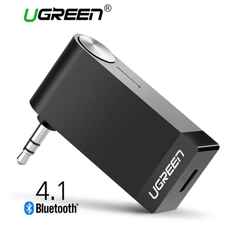 CablesUgreen inalámbrico Bluetooth receptor 3.5mm Jack Audio Adaptador de música con micrófono