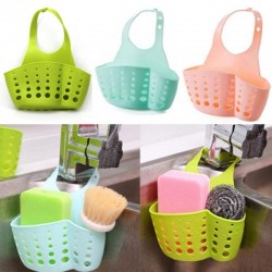 Kitchen Bathroom Hanging Drain Basket Bag Storage Sink HolderKitchen