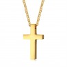 Classic blank cross pendant with stainless steel necklaceNecklaces