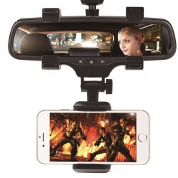 AccesoriosiPhone Samsung GPS Smartphone Car Rear View Mirror 360 Degree Phone Holder