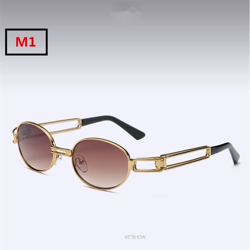 Gafas de solRetro Steampunk Gafas de sol redondas pequeñas Unisex UV400