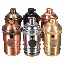 Accesorios de iluminaciónVintage - retro Edison lamp - E27 bulb socket - aluminio