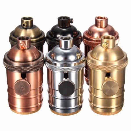 Accesorios de iluminaciónVintage - retro Edison lamp - E27 bulb socket - aluminio