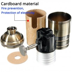 Accesorios de iluminaciónVintage - retro Edison lamp - E27 bulb socket - aluminio