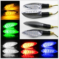 Universal 12V LED motorcycle waterproof amber light turn signal indicators 2 pcsTurning lights