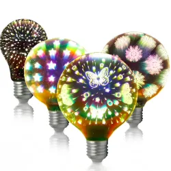 E27A60 G95 G125 4W E27 bombilla LED 3D