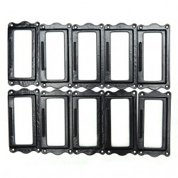 Antique brass metal label frame 10 piecesFurniture