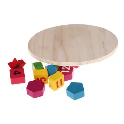 De maderaReloj de rompecabezas de madera con 12 números - juguete