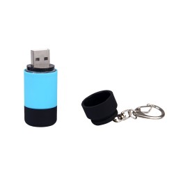 Mini 0.3W USB LED light torch with keychainTorches