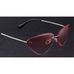 Cat eye - rimless sunglasses - UV400Sunglasses