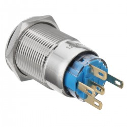 Interruptoresinterruptor de botón de presión de ventilador de 12v 19mm con LED - arranque del motor - panel de bloqueo automá...