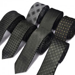 Pajaritas y corbatascorbata delgada de poliéster clásico