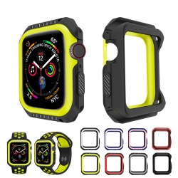 AccesoriosFunda de armadura dura de silicona para Apple Watch 1-2-3-4-5
