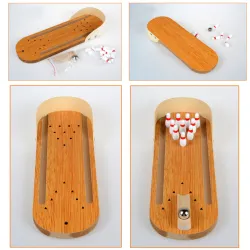 Bebé y niñosMini juego de bolos de madera