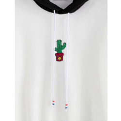 Hooded pullover with cactus printHoodies & Jumpers