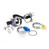Steampunk & gothic glasses with rivets - vintage gogglesHalloween & Party