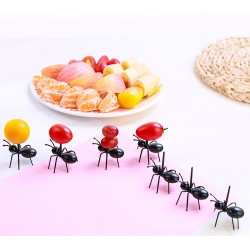 Barhorquillas en forma de hormiga para aperitivos de frutas - postres 12 piezas