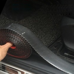 Pegatinas5D de fibra de carbono adhesiva de coche - protector de puerta