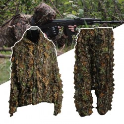 MilitarTraje de caza con hojas 3D - conjunto de camuflaje
