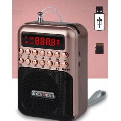 AudioPortable - mini radio recargable - soporte TF tarjeta - USB - MP3 jugador