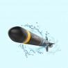 Barcotorpedo submarino RC eléctrico - kit de montaje modelo - juguete DIY