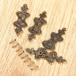 Antique brass - furniture corner decorative protectors - 4 piecesFurniture