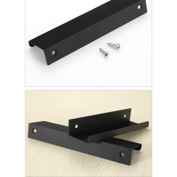 MueblesOro - plata - negro - mangos de puertas de muebles ocultos - aleación de zinc